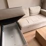 IKEA Manstad corner sofa bed with storage Image 2
