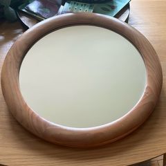 Mirror with wooden frame