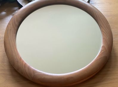 Mirror with wooden frame