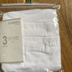 BNWT - White T-Shirts x 3 (5-6yrs)