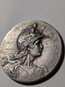 French Art Nouveau Silver Medal