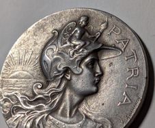 French Art Nouveau Silver Medal