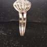 stunning vintage white gold diamond cluster ring Image 6