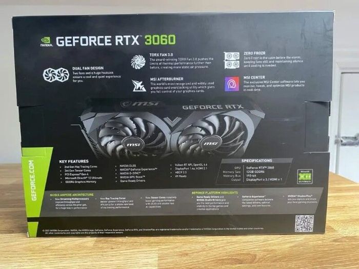 Rtx 3060 Ventus 2x 12g Oc Graphics Card