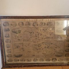 RARE Map of Dublin From 1861