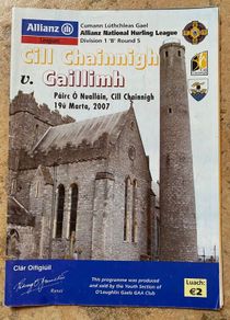 2007 Kilkenny v Galway - GAA Allianz Hurling League Programme
