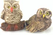 Vintage Cerrini owl figurines