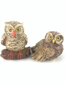 Vintage Cerrini owl figurines