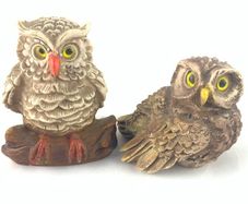 Vintage Cerrini owl figurines