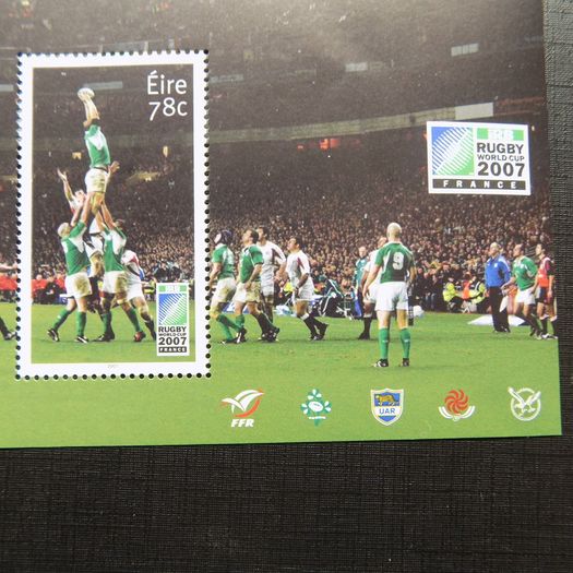 Ireland 2007.Two Miniature Stamp Sheets.Rugby World Cup.MNH.