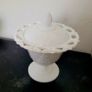 Vintage milk glass sugar bowl Image 2