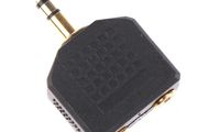 Audio Splitter for Two Headphones / Headphone Adapter / New, unopened.