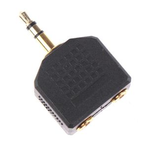 Audio Splitter for Two Headphones / Headphone Adapter / New, unopened.