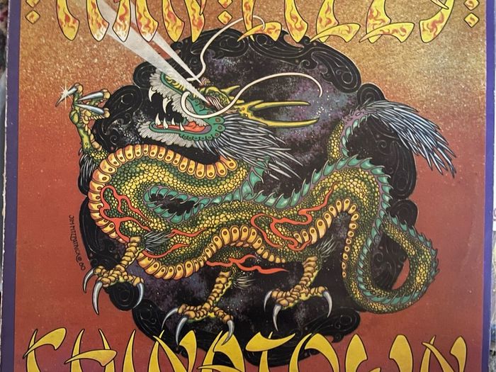 Very rare Thin Lizzy Zimbabwe release of Chinatown. A must for any Lizzy collector. So rare it's not found on Discogs. Vinyl is vg+. Sleeve is good. Zimbabwe sleeves were made with low grade re-cycled material so don't age well