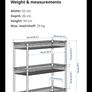 Two metal shelves Image 3