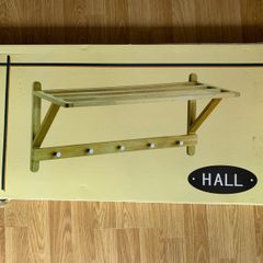 Coat rack and shelf
