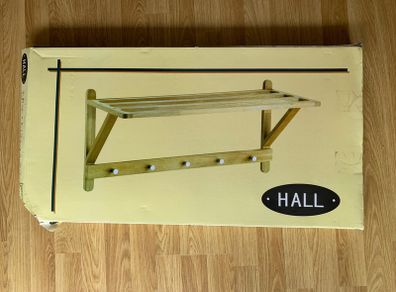 Coat rack and shelf