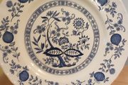 Vintage Wedgwood Blue Heritage Blue Onion Design Dinner Plate