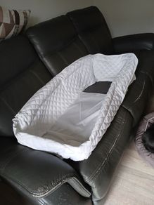 vintage Balmoral pram lining