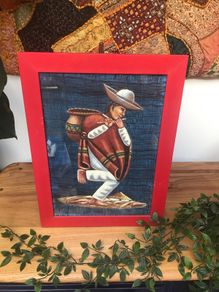 South American Painting on Horse Hair