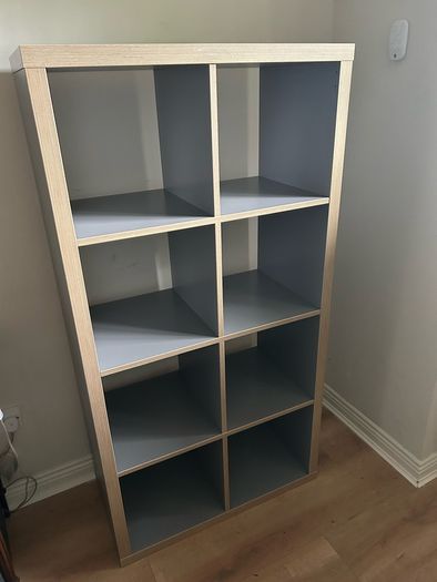 Grey IKEA Kallax Unit