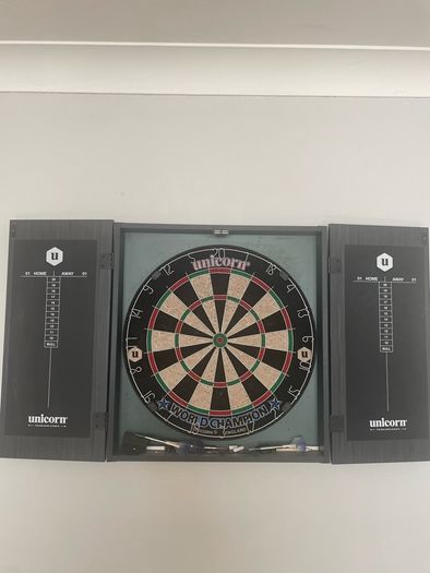 Dart board with Cabinet