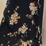 Long black summer dress with floral design. Image 7