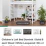 RRP EUR 485 | Children's Loft Bed | Solid Beech Wood Image 2