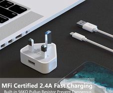 Brand new iphone charger for iPhone, ipad and ipod. Wall charger and USB cable