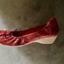 Eneka -Sabrinas Red Patent Leather Snakeskin Pattern Shoes - Size 41 - New Image 7