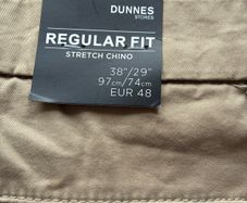 Men's Tan stretch chinos