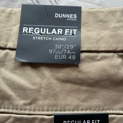 Men's Tan stretch chinos
