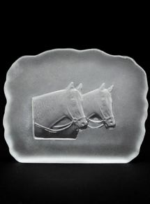 Vintage Crystal equestrian set