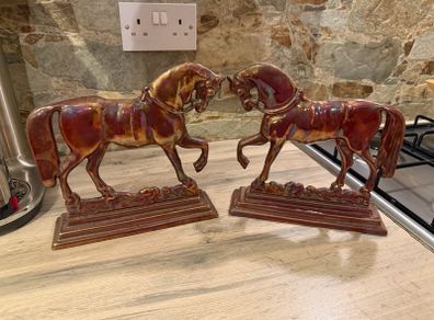 Pair of Irish Cast Iron Figures