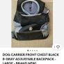 Black/Grey Dog Carrier Bag Image 5