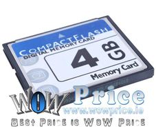 CF Compact Flash Memory Card 4 GB