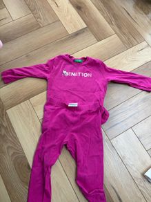 Benetton 18-24 toddler girls top and leggings set