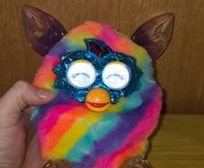 Hasbro 2012 Furby Boom Crystal Rainbow Edition - Fully working