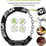 Bike Locks Heavy Duty/Bicycle Chain/Cycling Lock (14 Colors) 5-Digits Codes Resettable 100,000 Codes for Bike Cycle, Moto, Door, Gate Fence 830mm Length(Black) Image 5