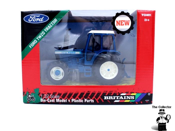 BRITAINS  Ford TW 20 Tractor 1:32 Brand New Sealed Authentic 1:32 scale model replica.Constructed from die cast metal and plastic.Compatible with most 1:32 scale Britains models.Suitable for indoor and outdoor play.