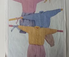 Knitting Pattern - Child's Sweater & Cardigan - Aran