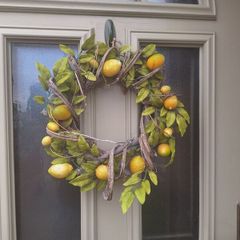 Rustic Lemon Summer Door Wreath