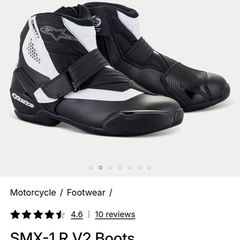 alpinestars boots smx1r size 9