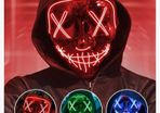 LED mask halloween costume
