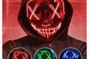 LED mask halloween costume