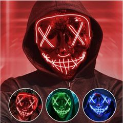 LED mask halloween costume