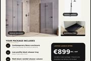 Shower Set Matt Black