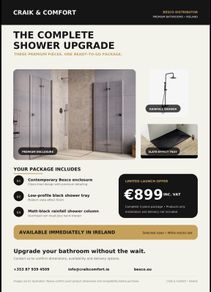 Shower Set Matt Black