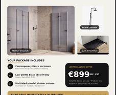 Shower Set Matt Black