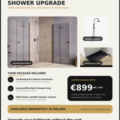 Shower Set Matt Black